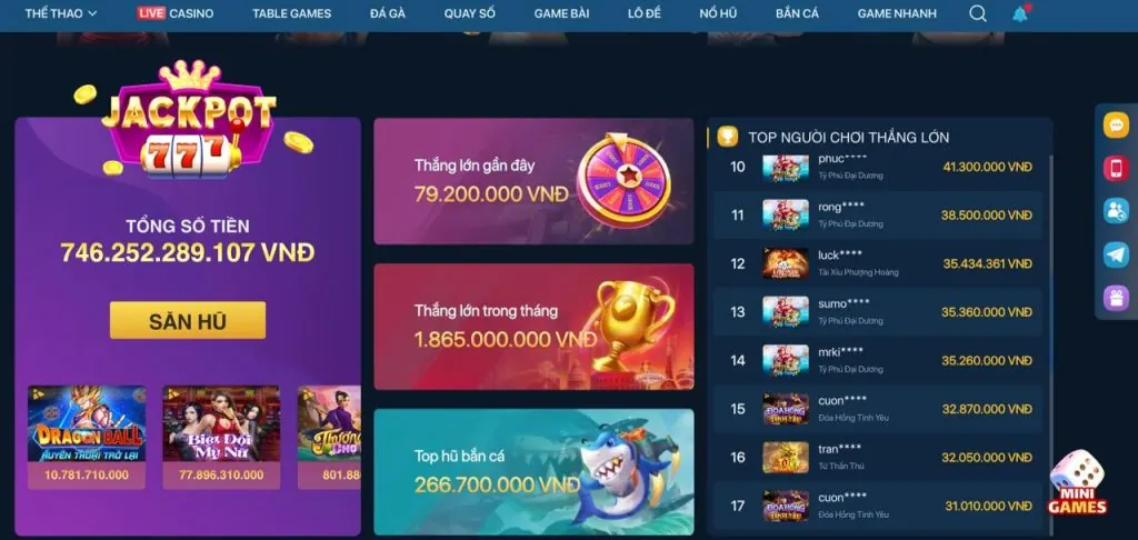 Trò chơi slot jss77 code
